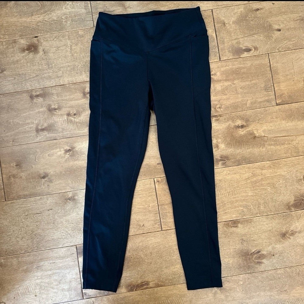 PINK Active Black Leggings Pockets Womens workout lounge